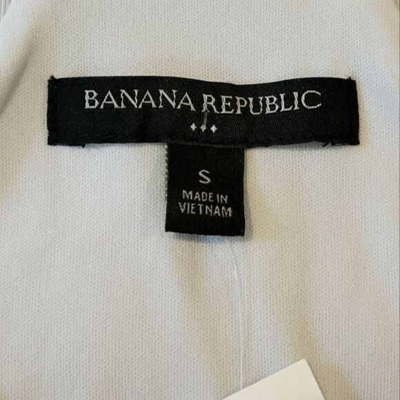 Banana Republic Gray Textured V-neck Grosgrain Ribbon Straps  Blouse Size S - Picture 6 of 9